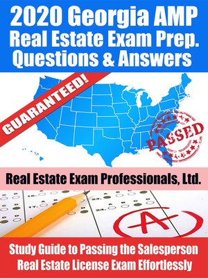 cover image of 2020 Georgia AMP Real Estate Exam Prep Questions & Answers